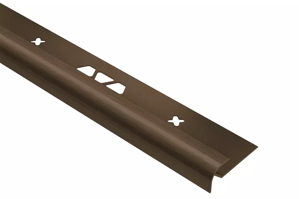 Angle end profile, shiny stainless steel 3m 