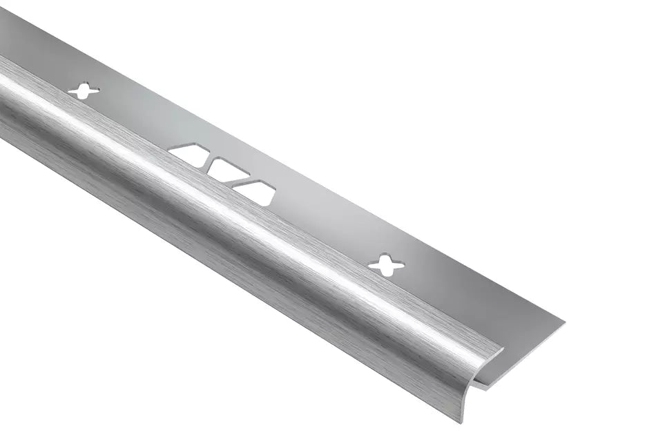 Angle end profile, shiny stainless steel 3m 