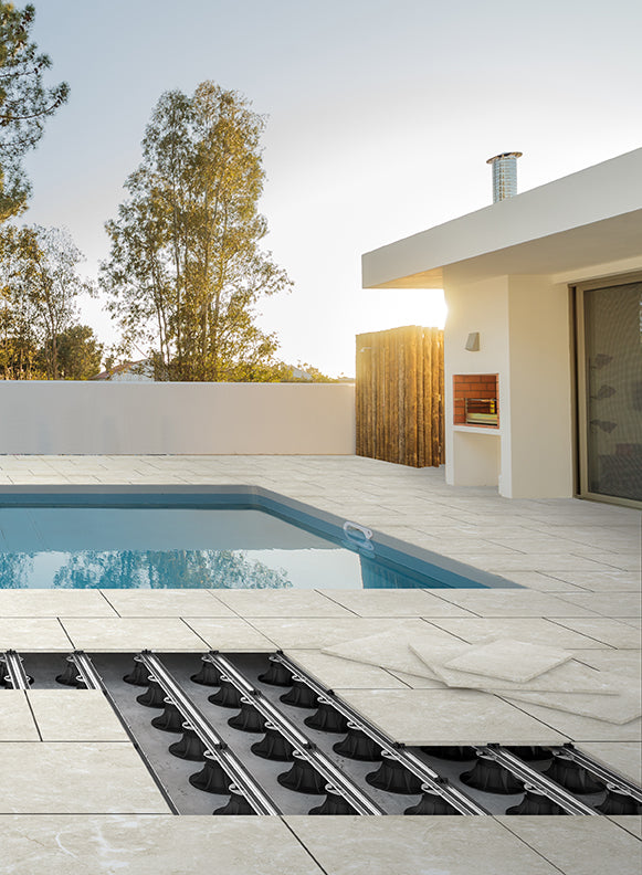 Zubehör für Montage von Platten, WPC und Holz auf Aluminium-Balken -Eterno