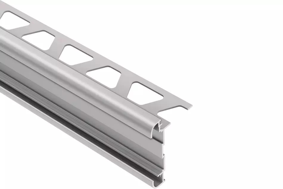 Angle end profile, shiny stainless steel 3m 