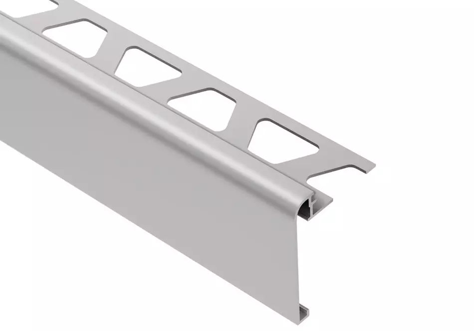 Angle end profile, shiny stainless steel 3m 