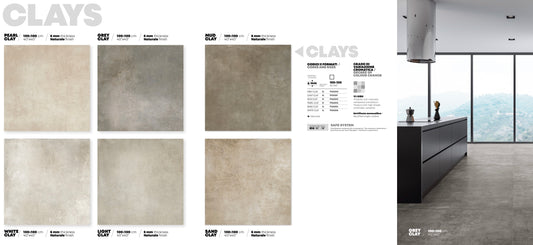 Ariostea Clays Serie Format 100X100cm