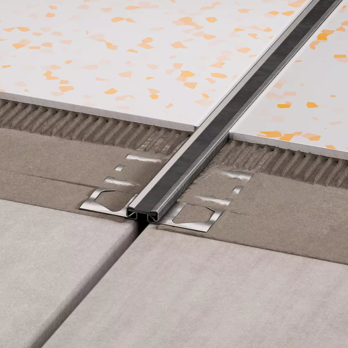 Angle end profile, shiny stainless steel 3m 