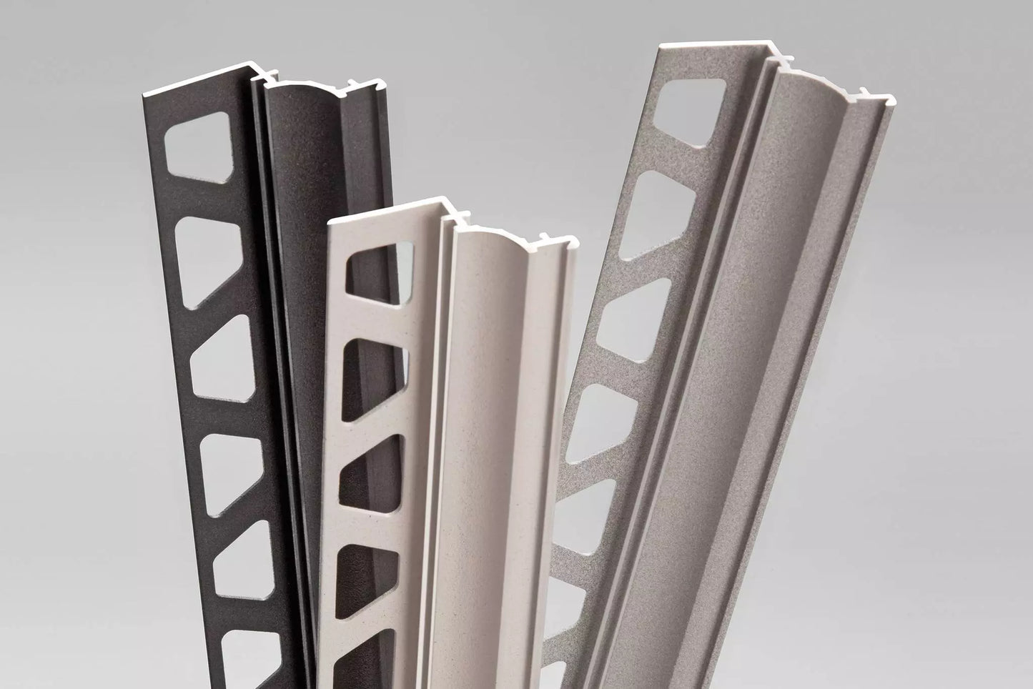 Angle end profile, shiny stainless steel 3m 