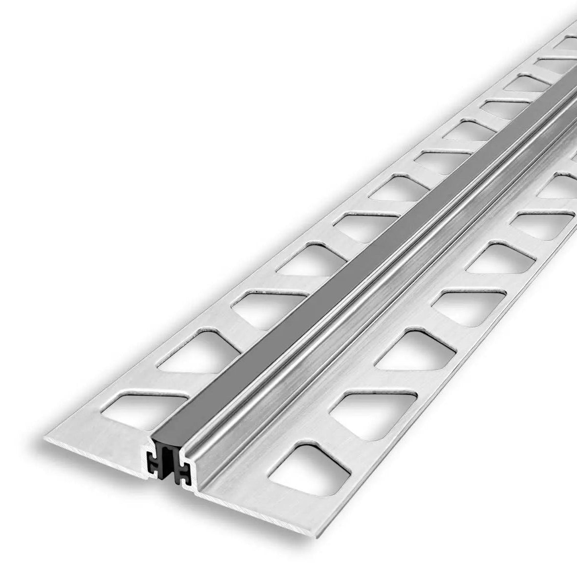 Angle end profile, shiny stainless steel 3m 