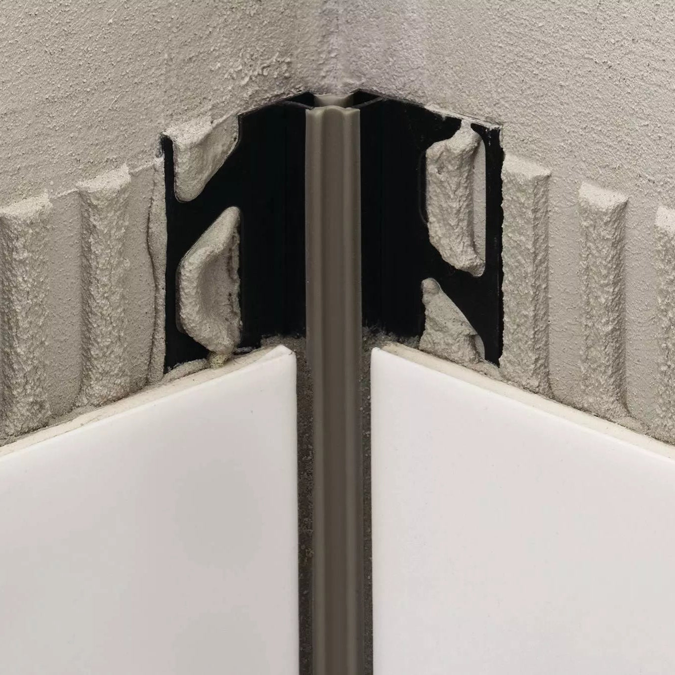 Angle end profile, shiny stainless steel 3m 