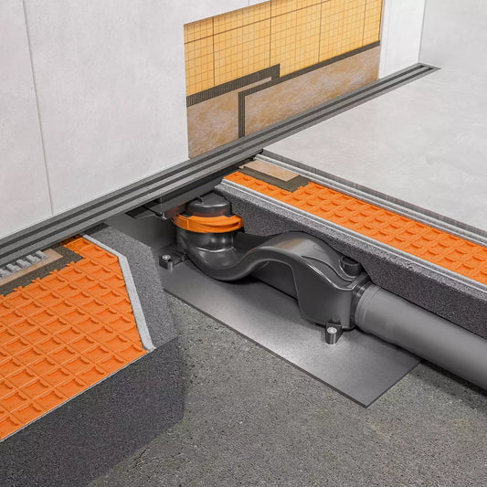 Schlüter-KERDI-LINE-VARIO-H 50 - Komplettes Set für lineare bodenebene Duschen