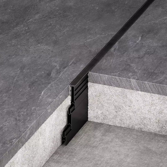 Angle end profile, shiny stainless steel 3m 