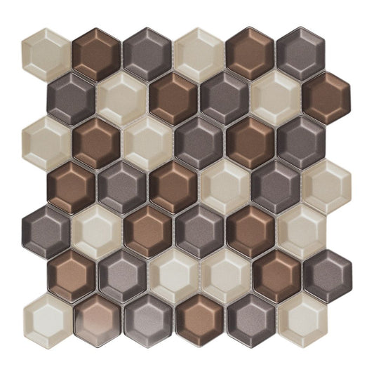 Mosaik Fliesen - Bisello bronzo Netz 30x30cm
