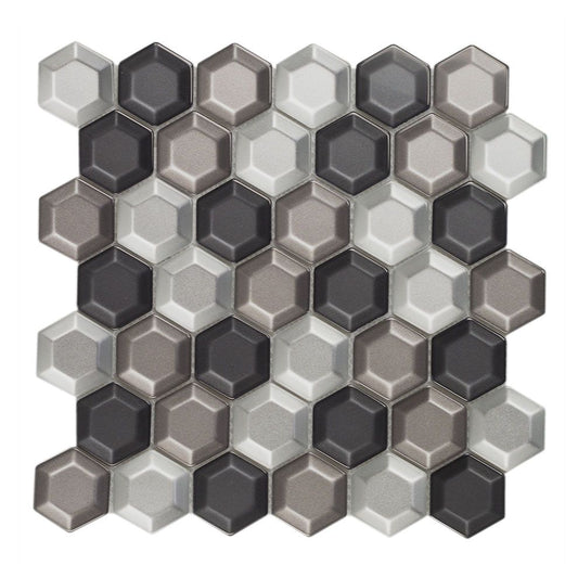 Mosaik Fliesen - Bisello grigio Netz 30x30cm