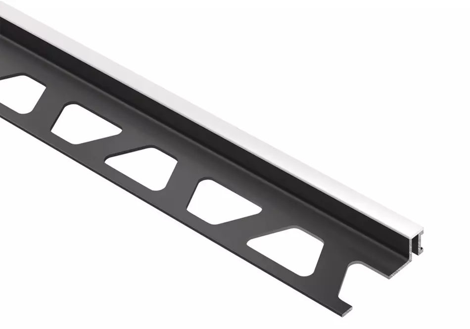 Angle end profile, shiny stainless steel 3m 