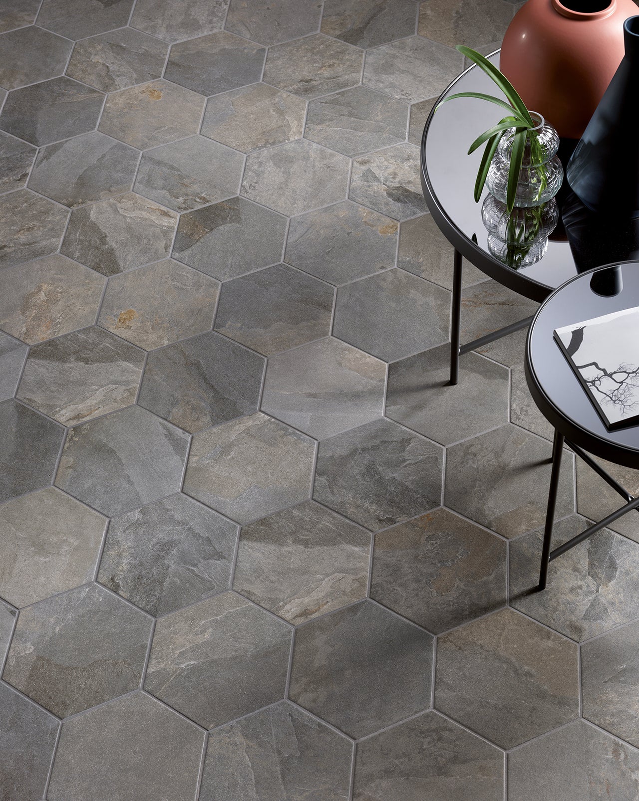 Castelli Italy collection in stone look from Isla Tiles