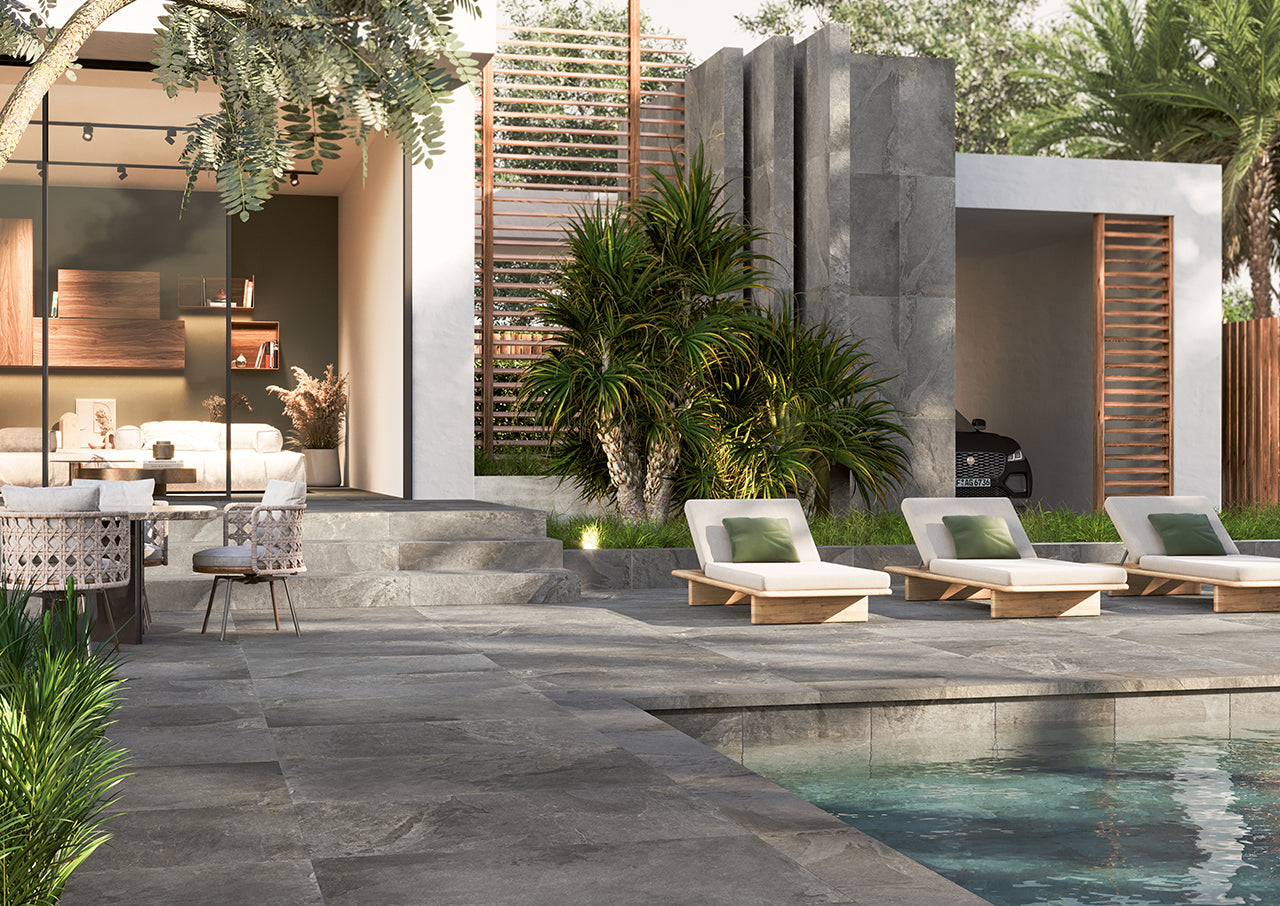 Castelli Italy collection in stone look from Isla Tiles