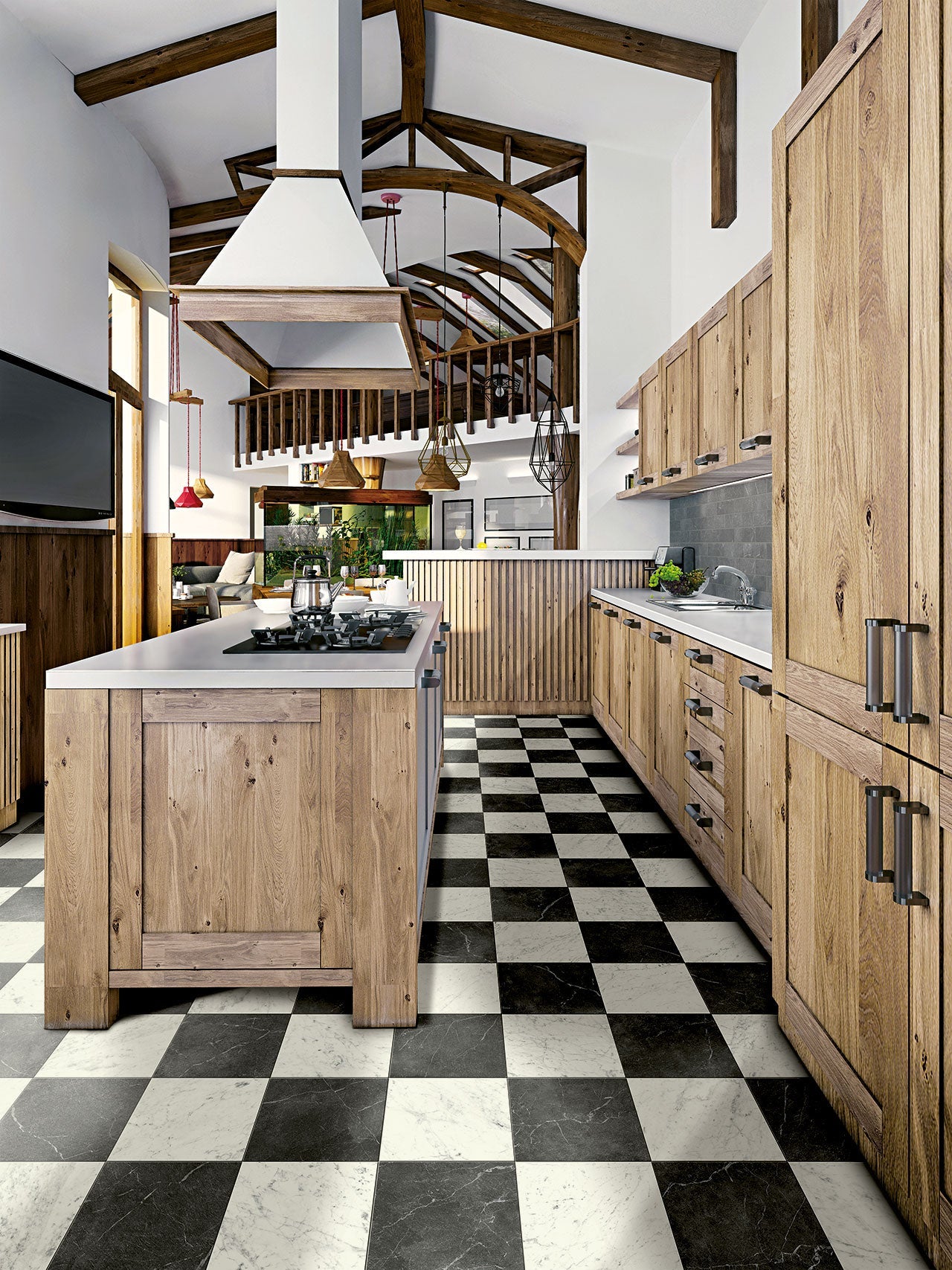 Schachbrett - Fliesen Checkerboard Inspirations