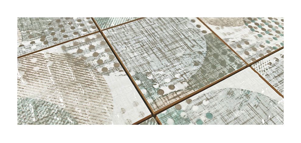 Mosaik Fliesen - Casa Perla verde 7,5x7,5cm Netz 30x30cm