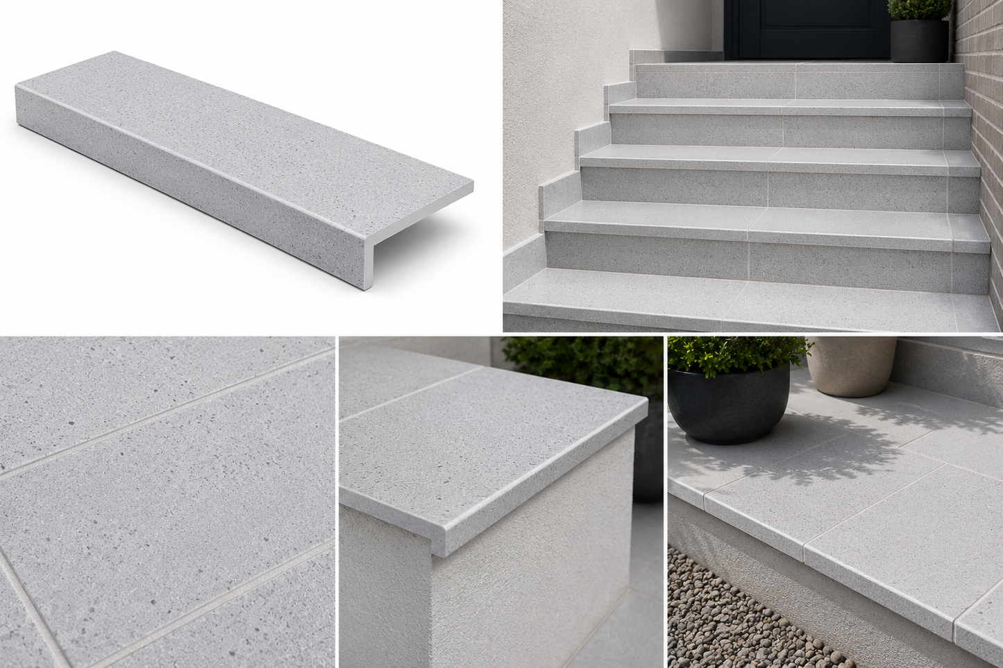 Spaltplatte Denver glasiert Interbau Deutschland– 24 × 11.5cm, R11/B - Spaltplatten für Balkone, Terrassen und Außentreppen