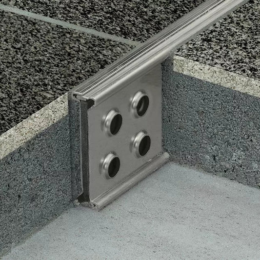 Angle end profile, shiny stainless steel 3m 