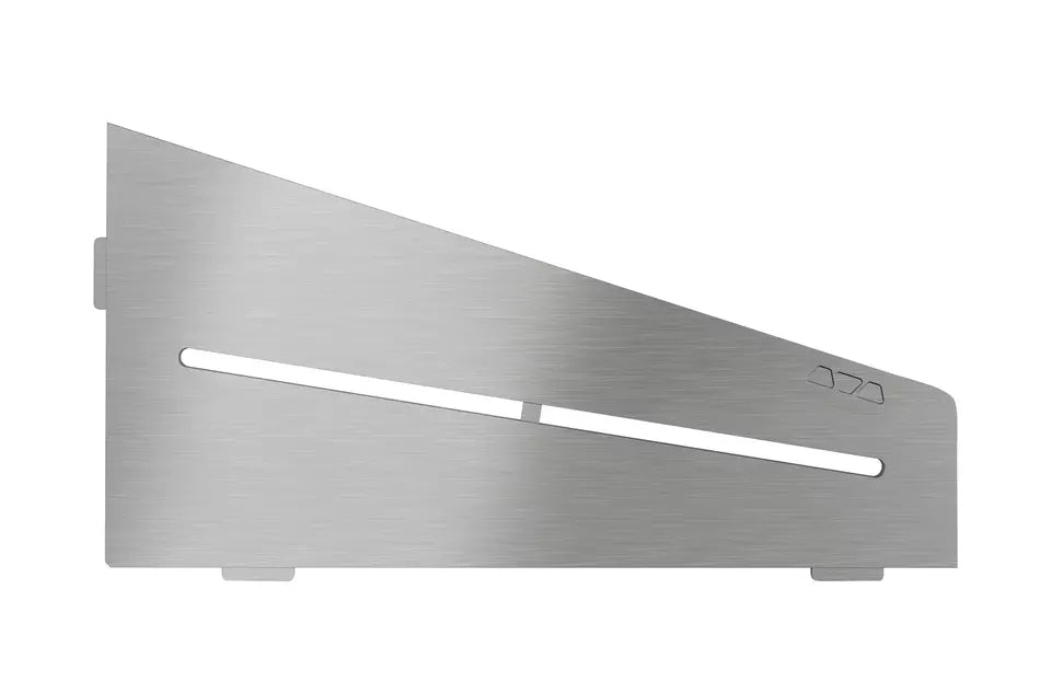 Angle end profile, shiny stainless steel 3m 