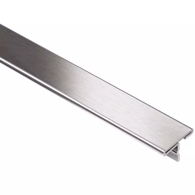 Angle end profile, shiny stainless steel 3m 