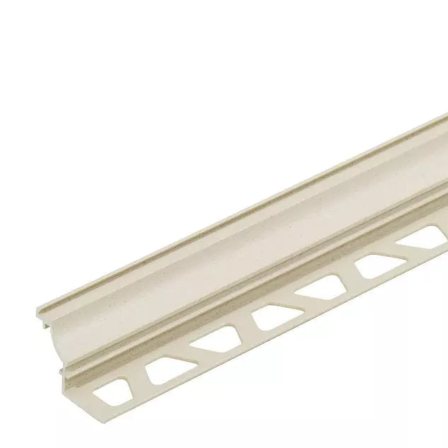 Angle end profile, shiny stainless steel 3m 