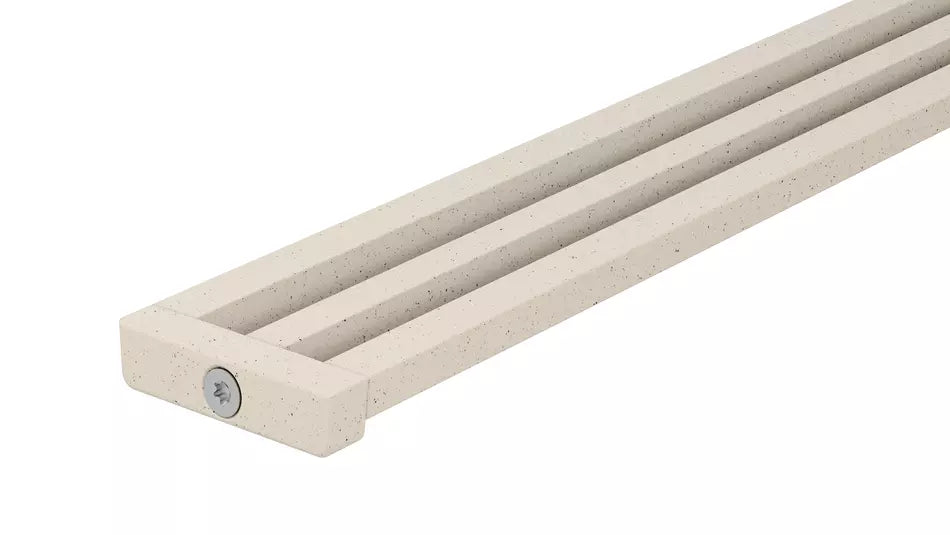 Schlüter-KERDI-LINE-VARIO WAVE - Kürzbares W-förmiges Entwässerungsprofil zur Verwendung mit einem Schlüter-KERDI-LINE-VARIO-H Ablauftopf