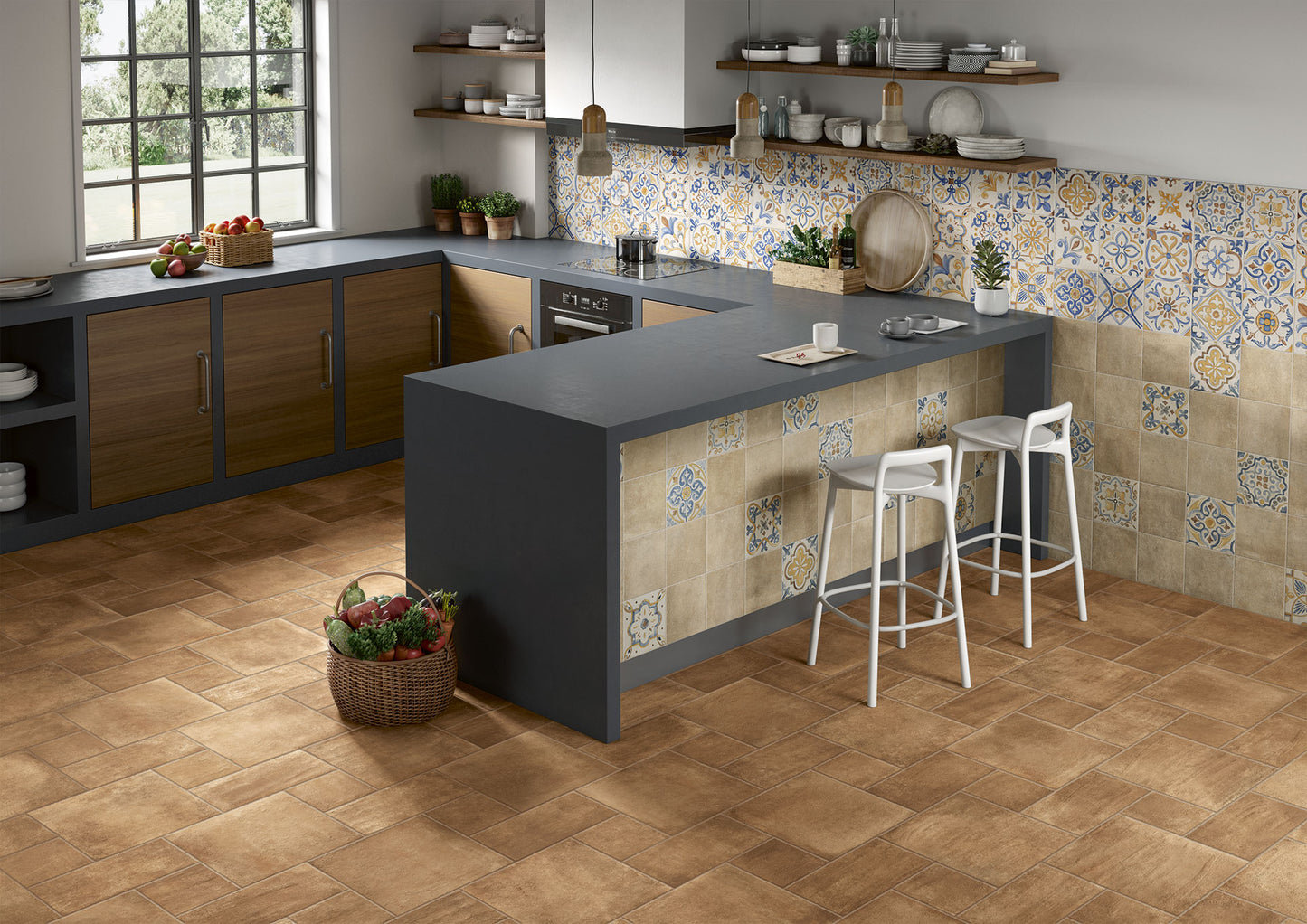Terre Etrusche - Modulare Formate noble Optik in erdigen Farbtöne - Elios Ceramica