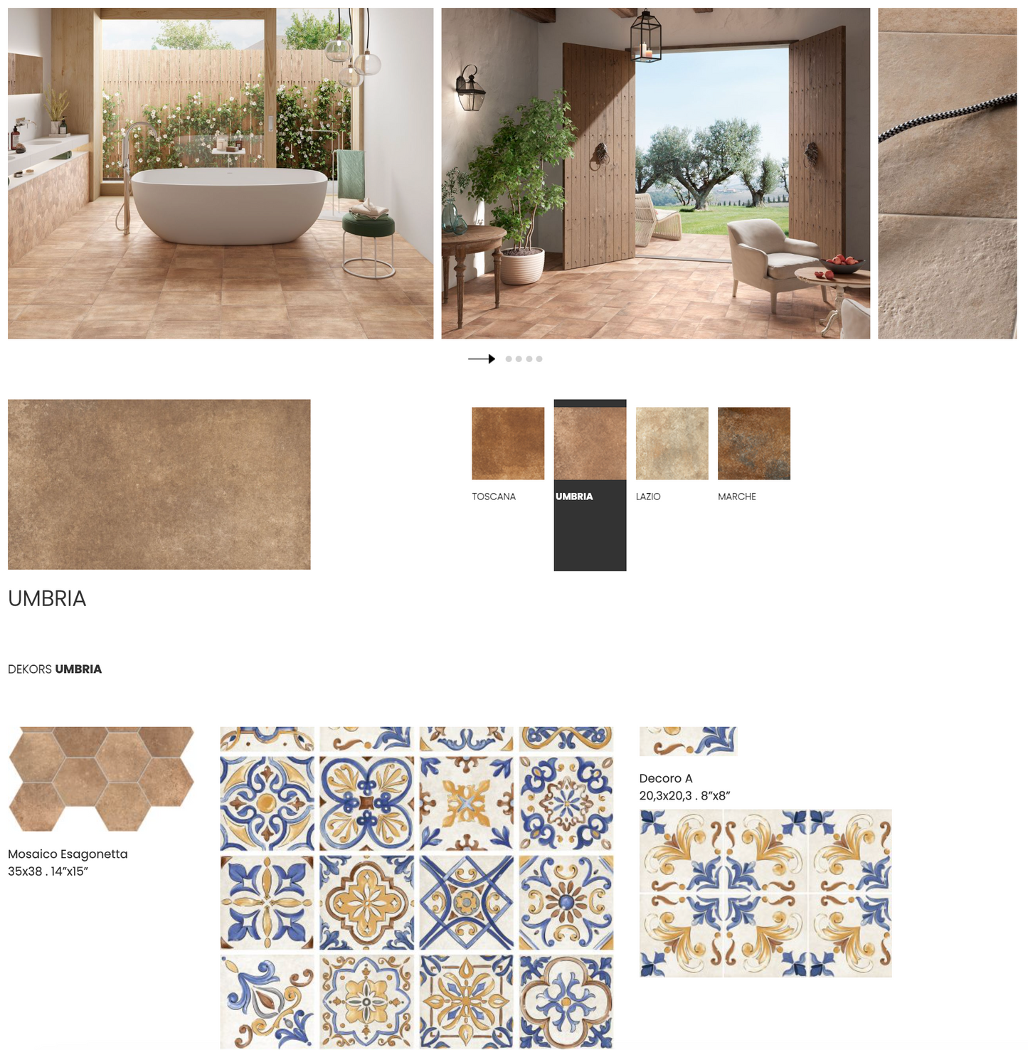 Terre Etrusche - Modulare Formate noble Optik in erdigen Farbtöne - Elios Ceramica
