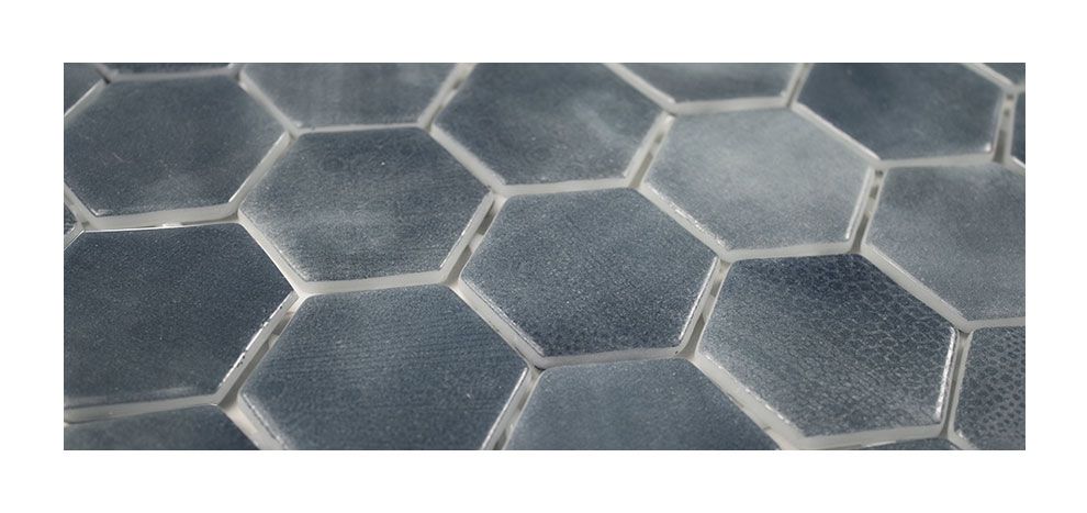 Mosaik Fliesen - Esagona Ombra grigio Netz 28,6x28,6cm