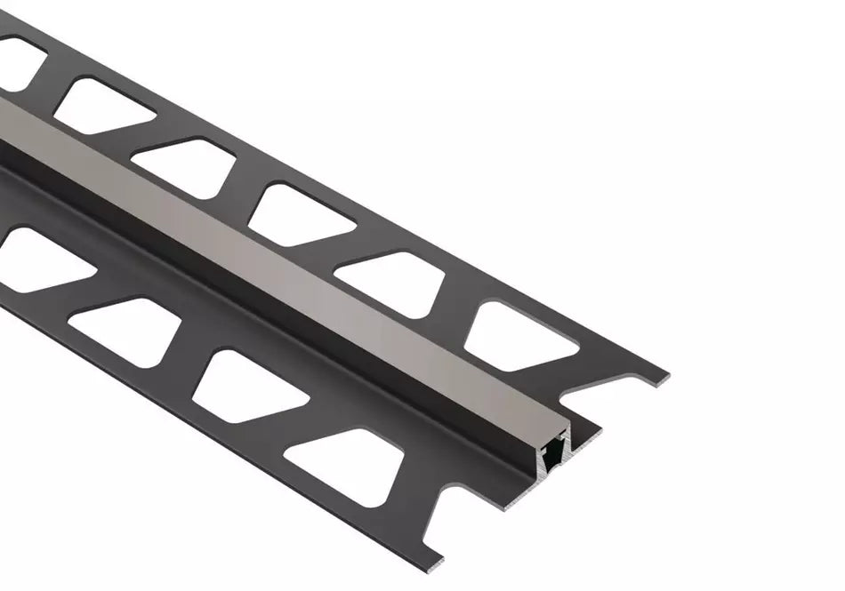 Angle end profile, shiny stainless steel 3m 