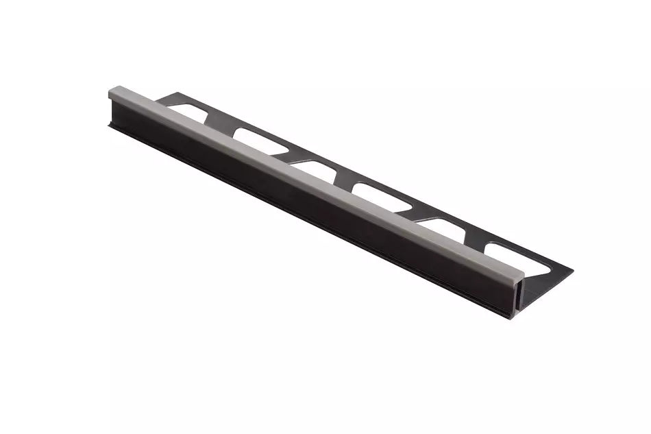 Angle end profile, shiny stainless steel 3m 