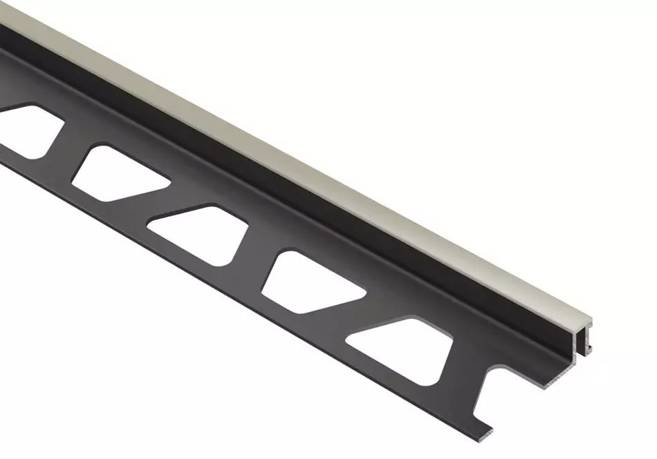 Angle end profile, shiny stainless steel 3m 