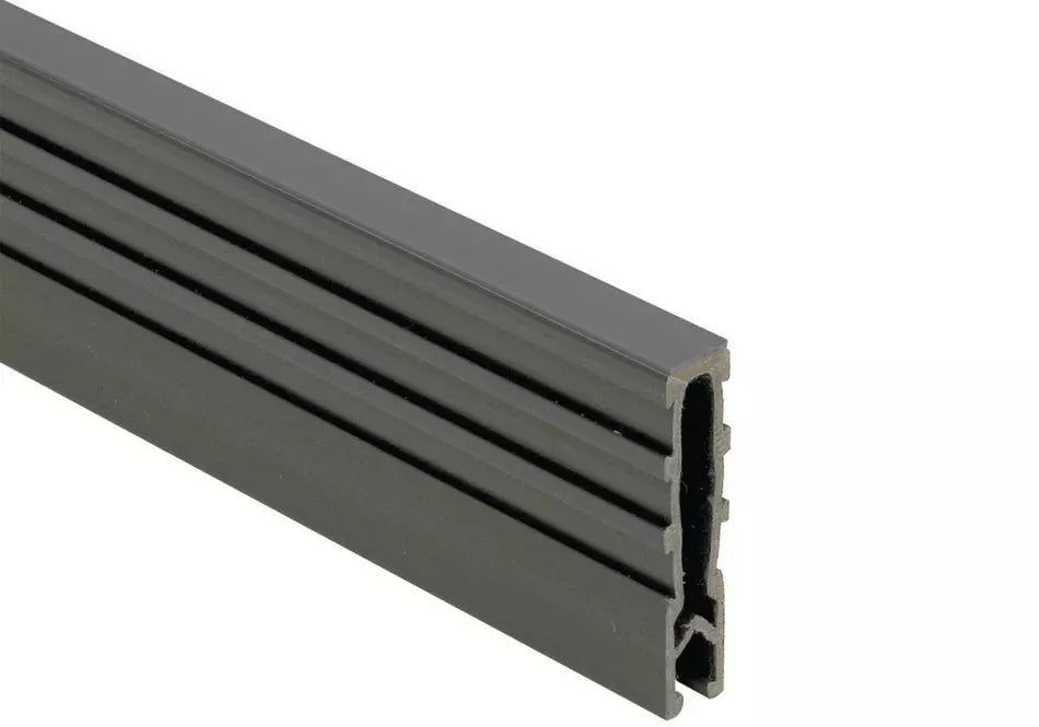 Angle end profile, shiny stainless steel 3m 