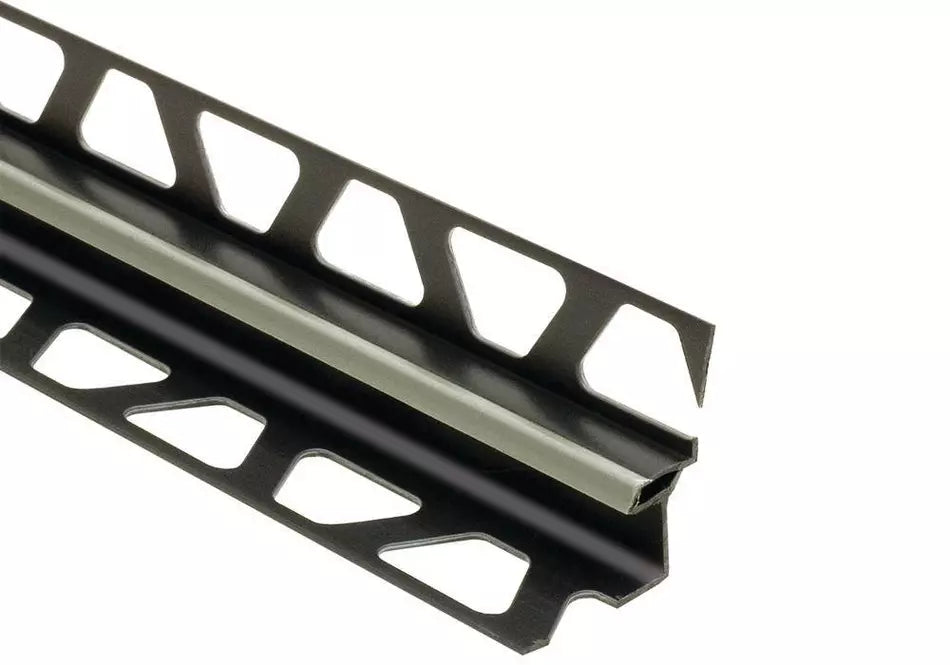 Angle end profile, shiny stainless steel 3m 