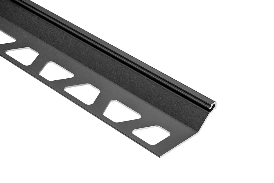 Angle end profile, shiny stainless steel 3m 