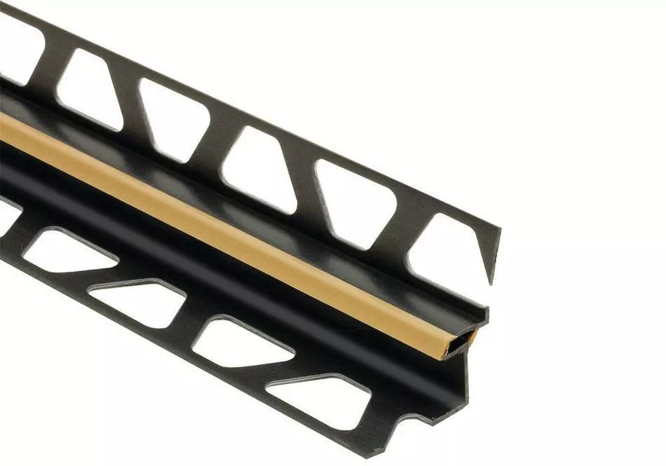 Angle end profile, shiny stainless steel 3m 