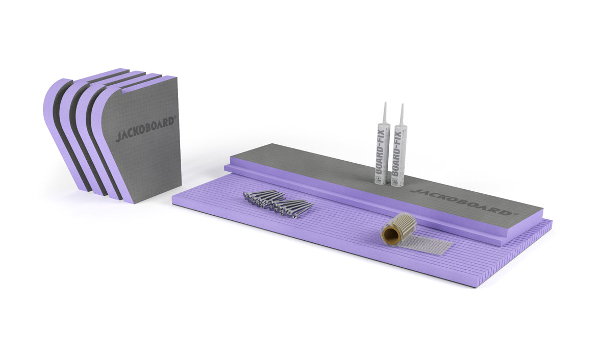 JACKOBOARD® S-Kit – Befliesbare Sitzbank für Dusche & Bad | Komplett-Set