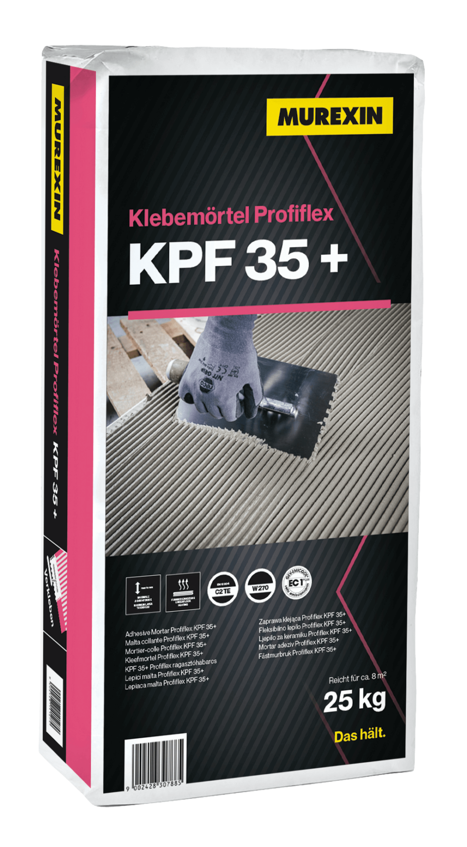 Klebemörtel grau Profiflex KPF 35+  bis Format 30X60cm - 25Kg