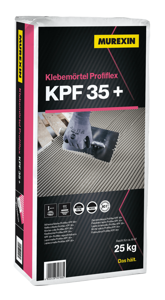 Klebemörtel grau Profiflex KPF 35+  bis Format 30X60cm - 25Kg