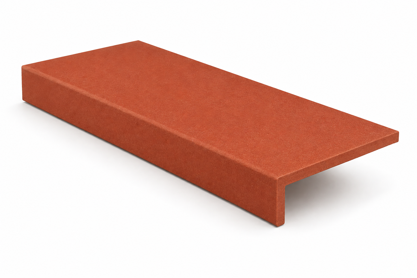 Spaltplatte Rot Uni unglasiert Interbau Deutschland– 24 × 11.5cm, R11/B - Spaltplatten für Balkone, Terrassen und Außentreppen