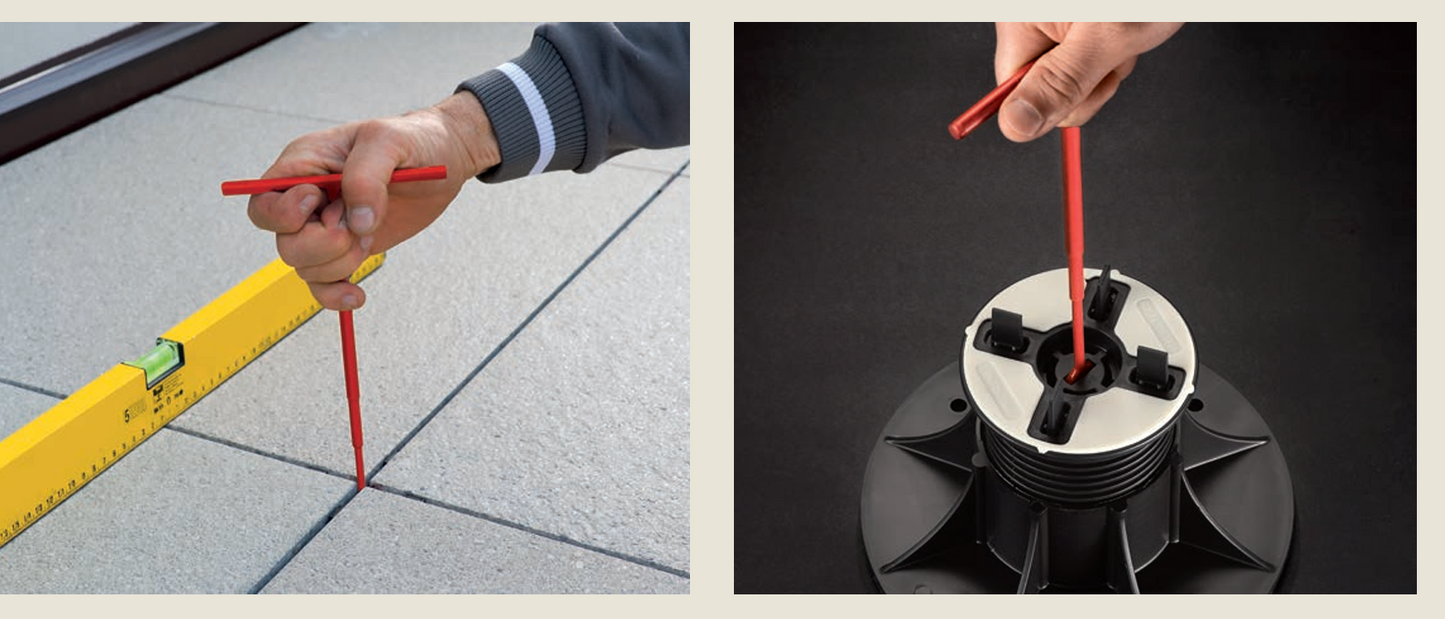 Zubehör für Montage von Platten, WPC und Holz auf Aluminium-Balken -Eterno