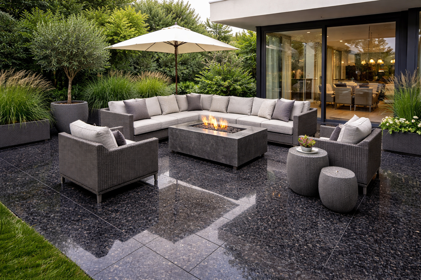 Naturstein Nero Luanda – elegante Tiefe mit feiner Struktur