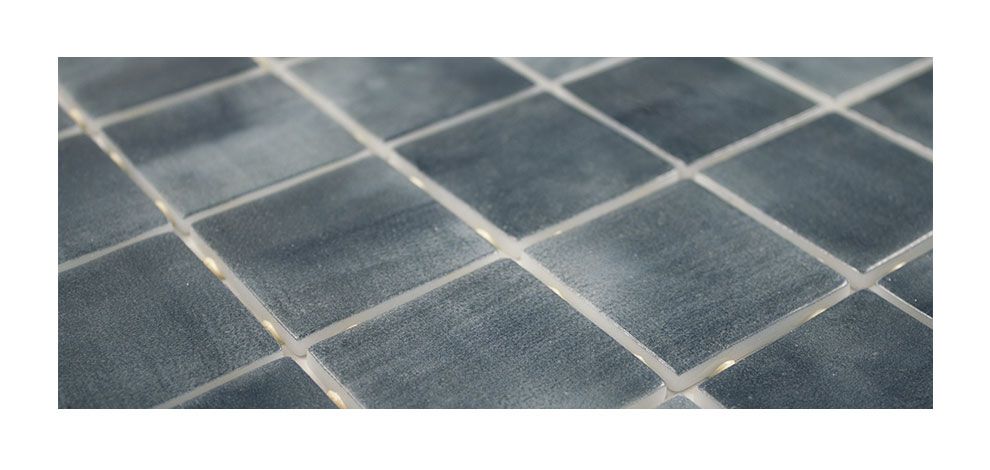 Mosaik Fliesen - Ombra grigio 5x5cm Sand Netz 31,1x31,1cm
