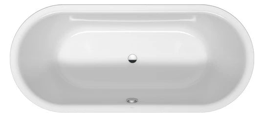 Acryl-Einbau-Badewanne weiß 180x80x46,5cm Sanibel Oval