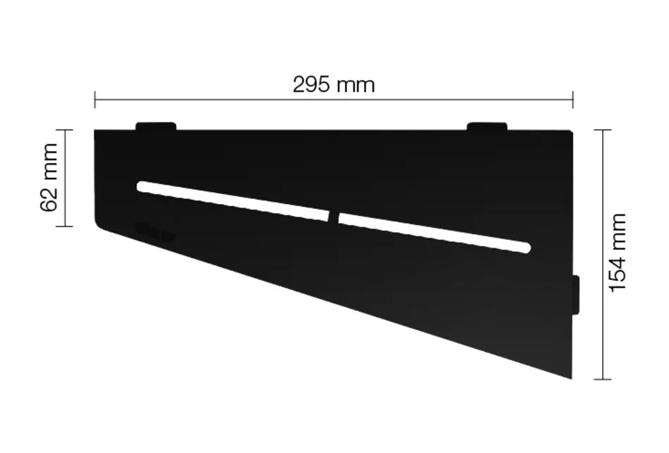 Angle end profile, shiny stainless steel 3m 