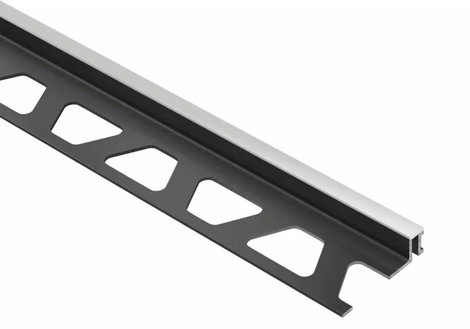 Angle end profile, shiny stainless steel 3m 