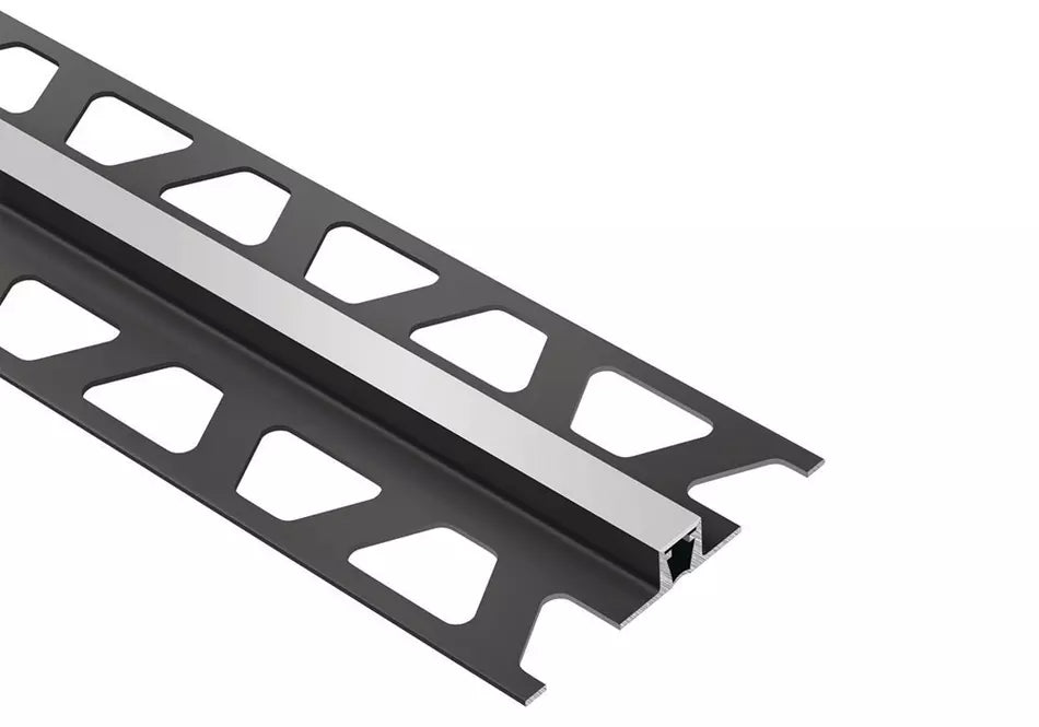 Angle end profile, shiny stainless steel 3m 