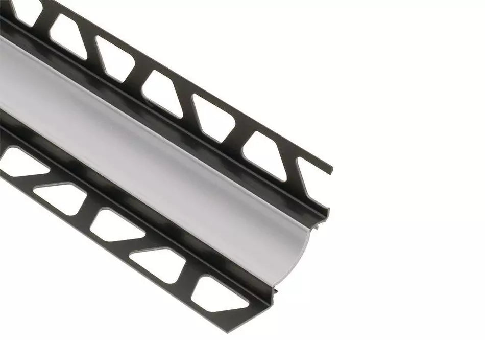 Angle end profile, shiny stainless steel 3m 