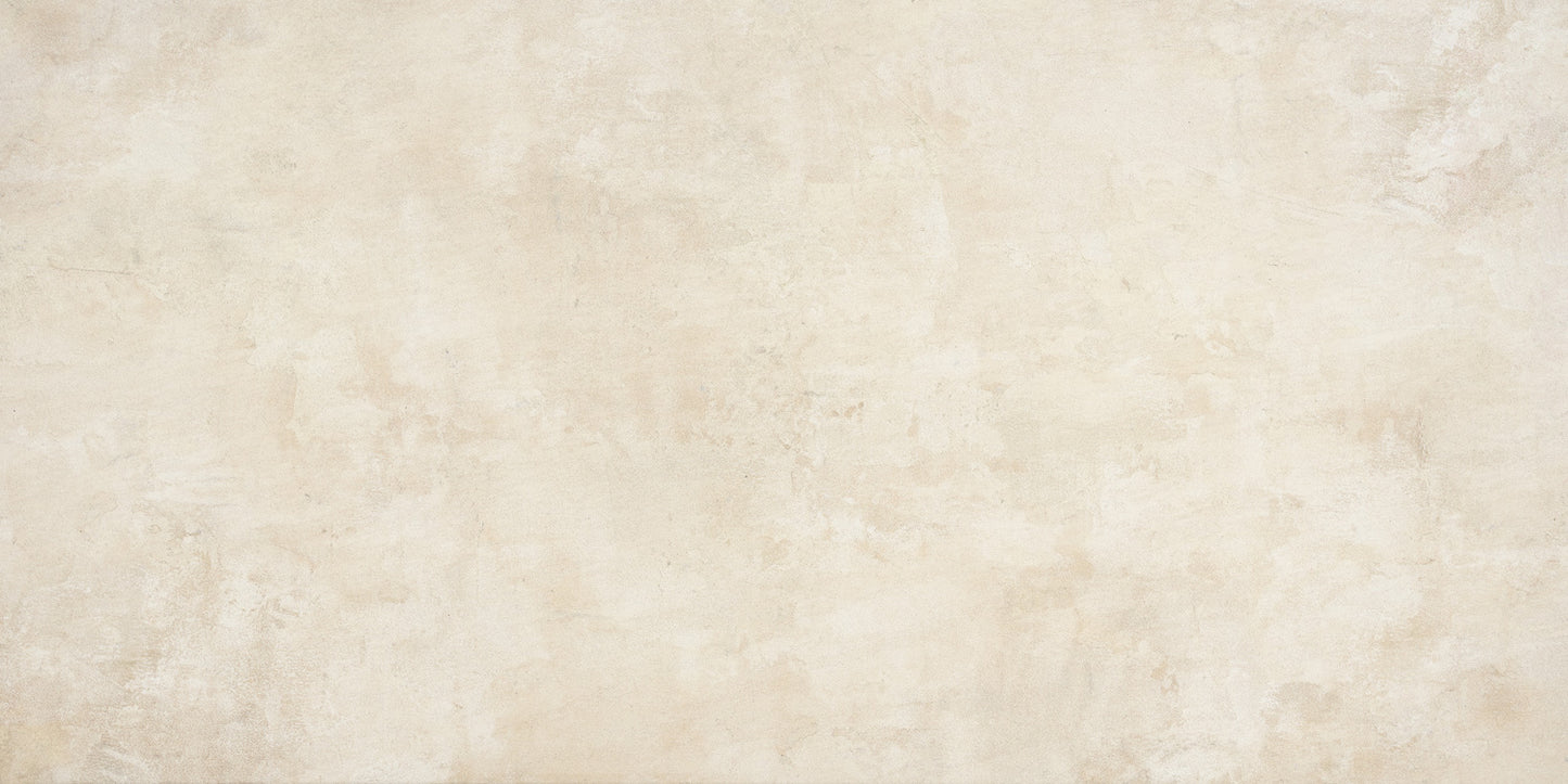 Naxos Pictura Veleia soft -sanfter Elfenbeinton mit zementartiger Optik + Dekore