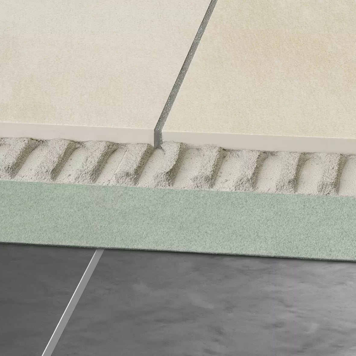 Schlüter-REFLEECE - Ein Vlies aus recyceltem PET mit einer rückseiting aufgebrachten Haftbeschichtung