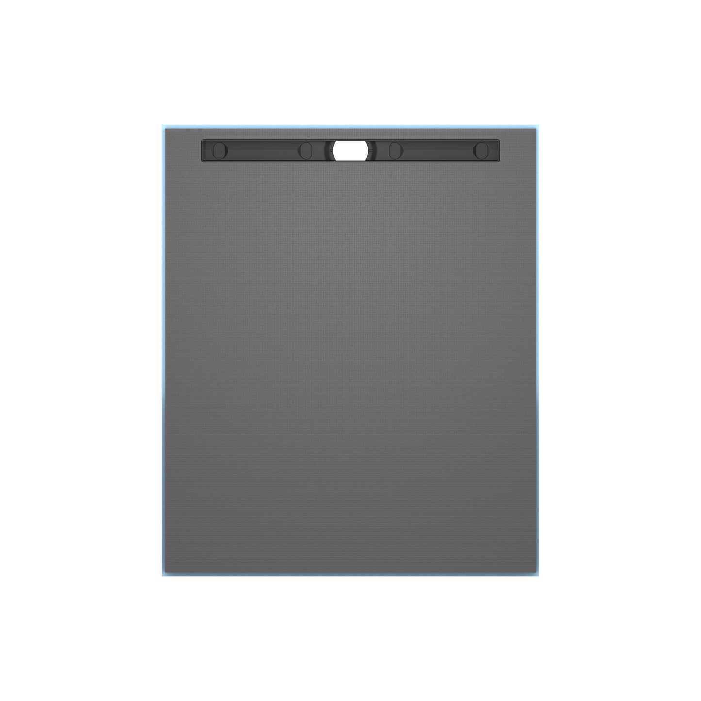 Wedi - Neo Duschelement komplett - Riolito quadratisch, Ablauf dezentral, Wandnah